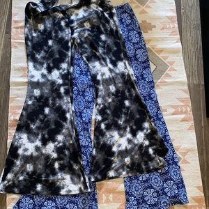 2 ! extra bell bottom flare leggings